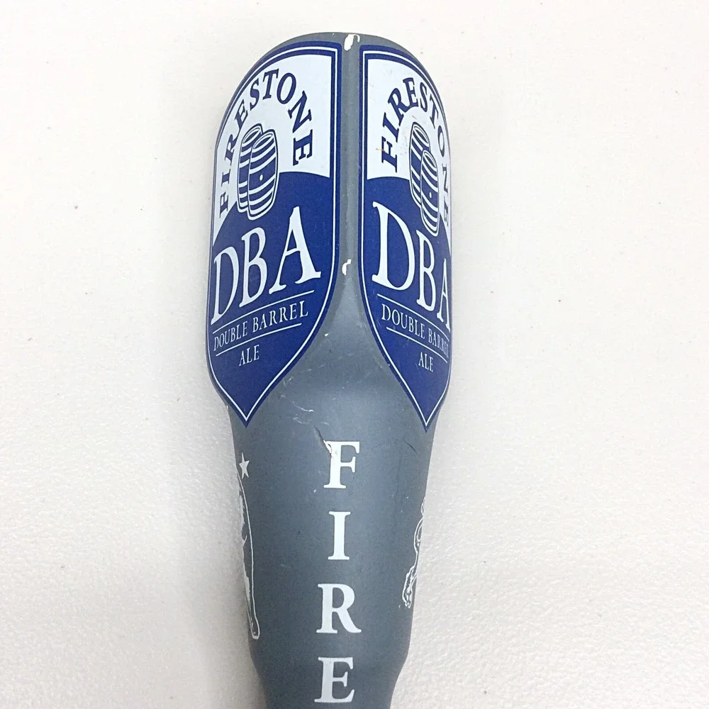 Firestone Brewing DBA Double Barrel Ale Beer Tap Handle Blue 11" Tall - Picture 6 of 8